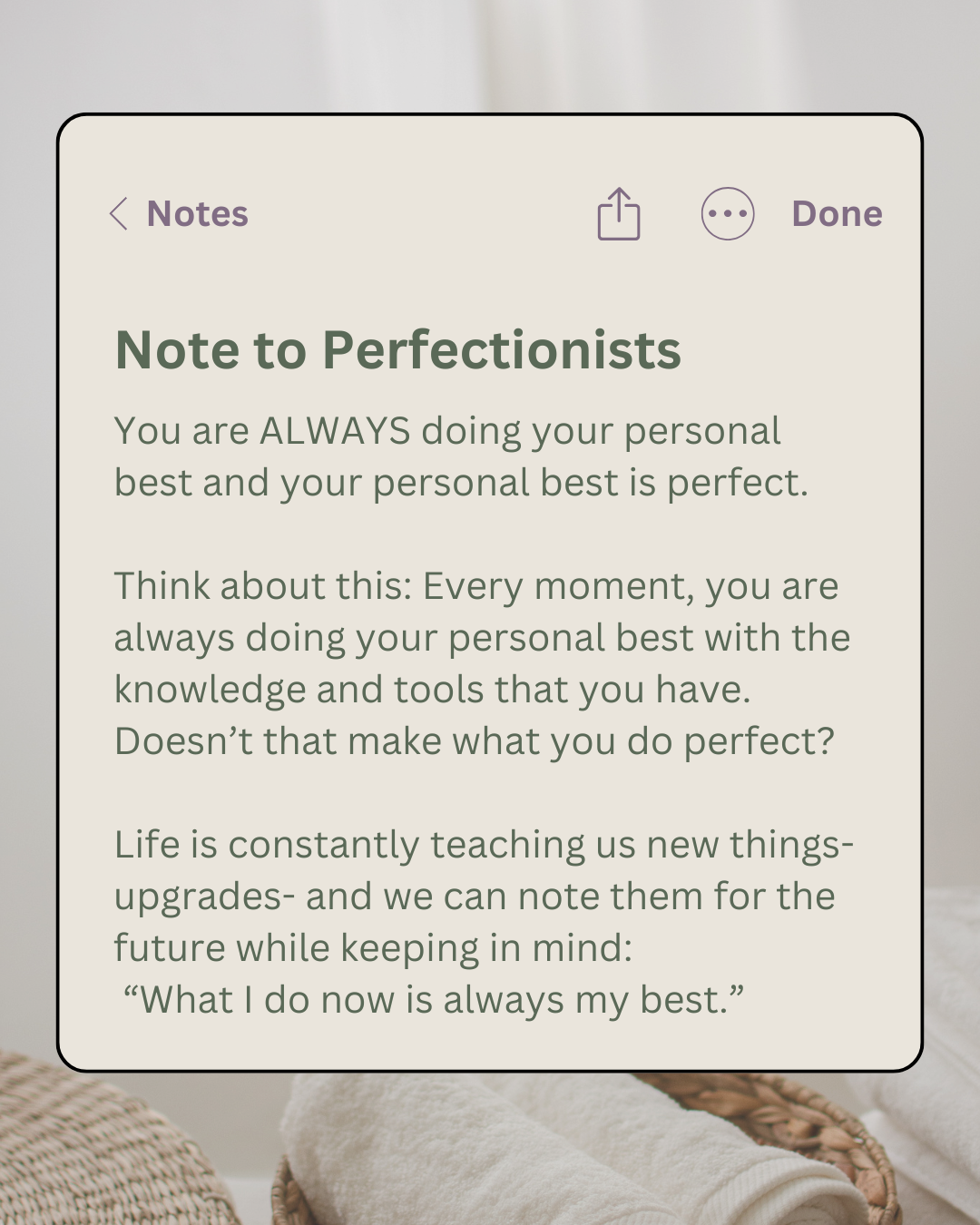 Perfection isn’t real- ESPECIALLY in healing