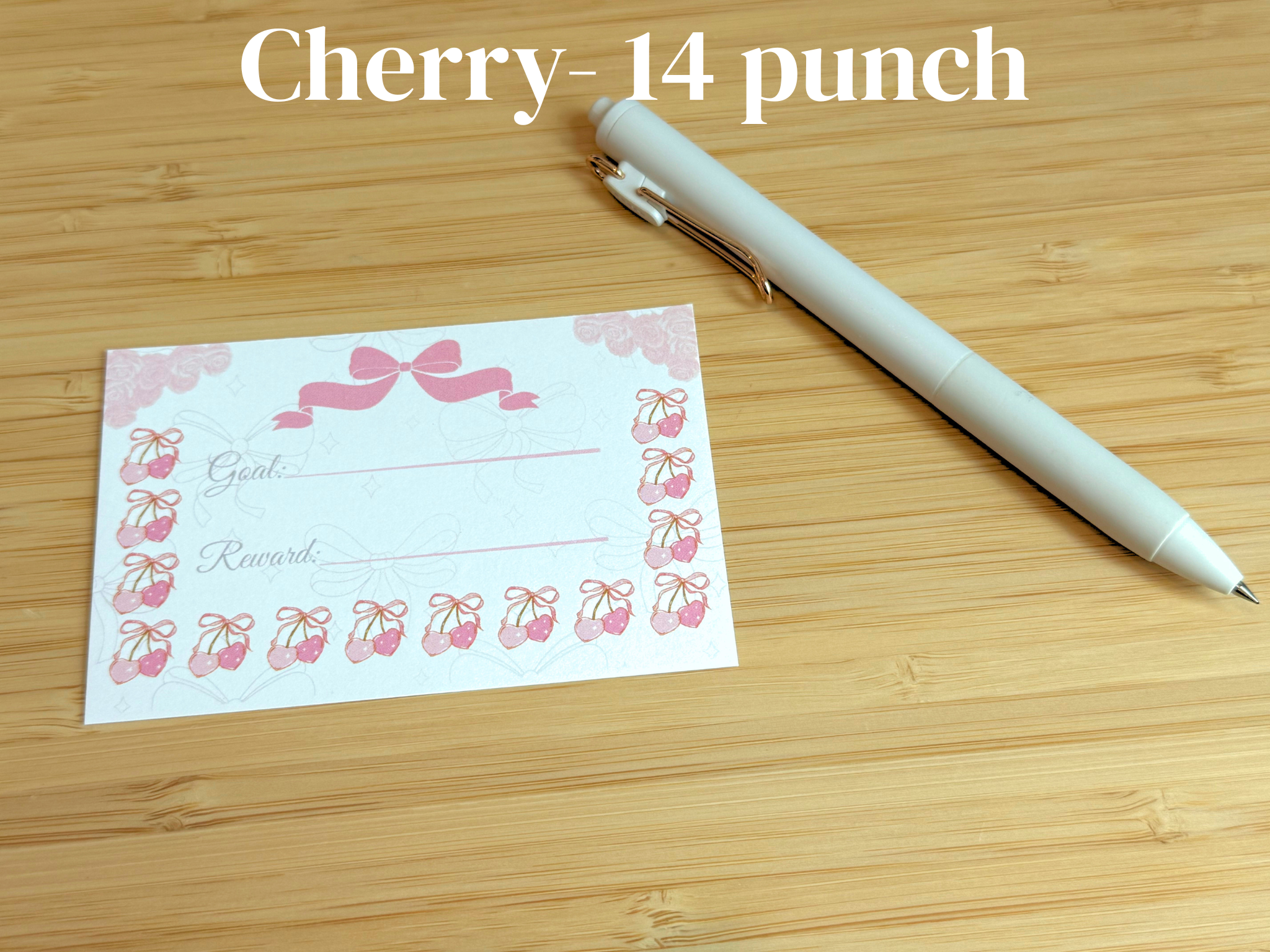 Goal Punch Card- Physical Set of 5 Cards Shipped by Mail - Image 5