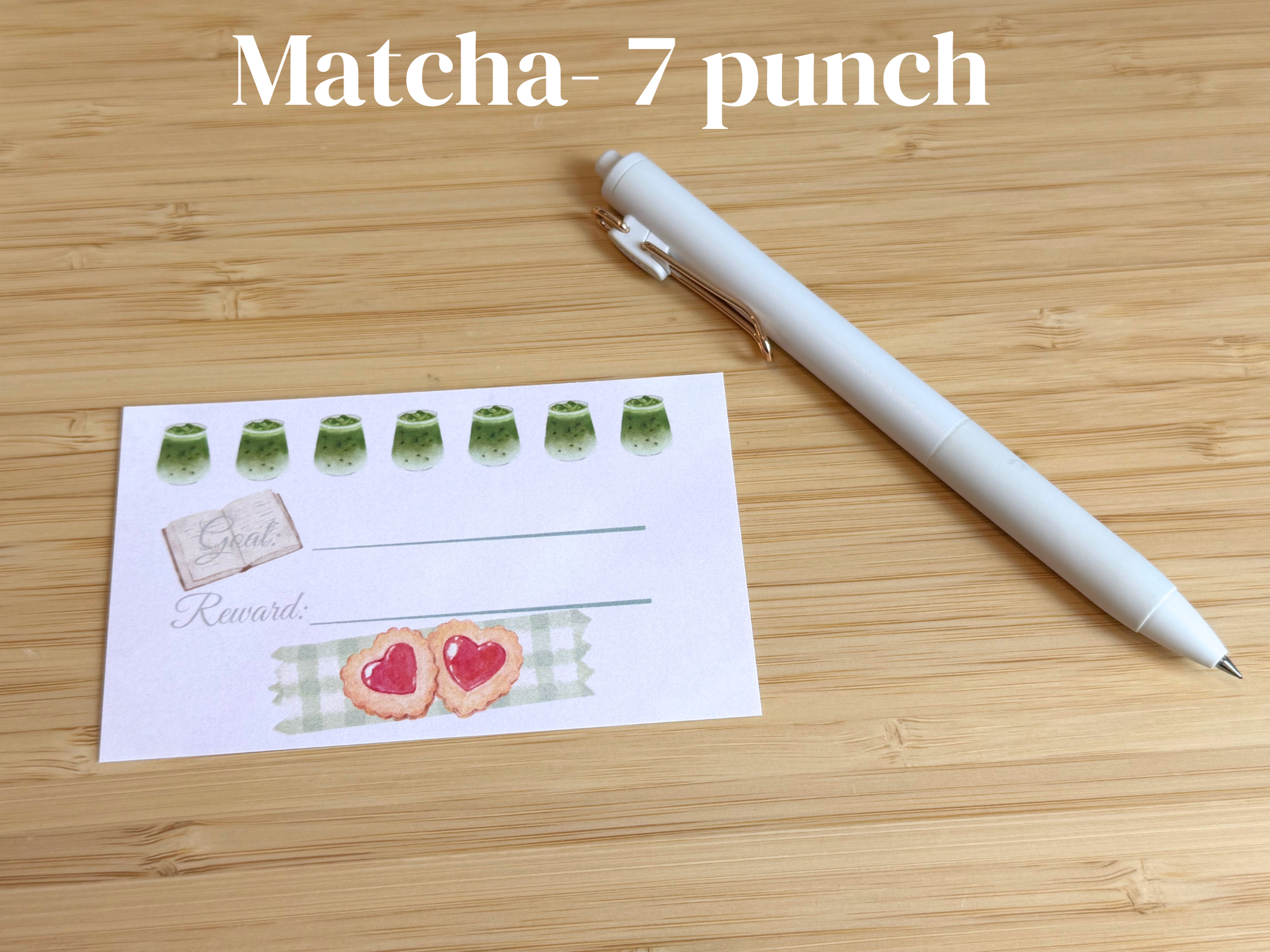 Goal Punch Card- Physical Set of 5 Cards Shipped by Mail - Image 3